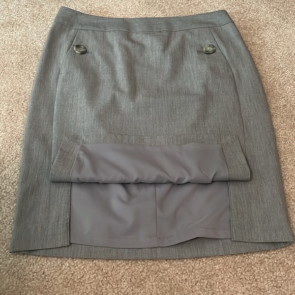 The Limited Size 2 Grey Straight Line Skirt - Picture 2 of 8
